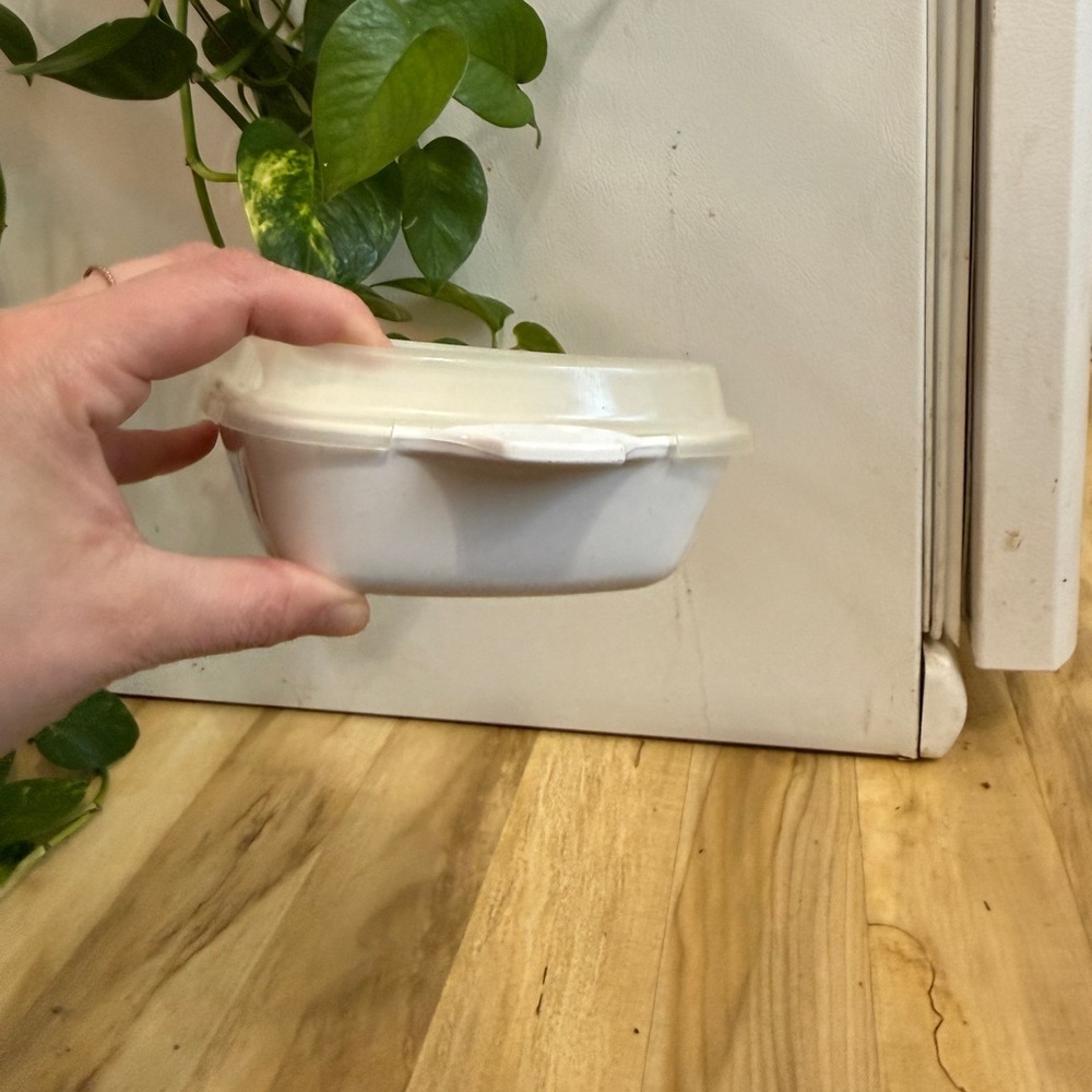 Corningware White Petite Pan with Blue Design - Picture 6 of 13